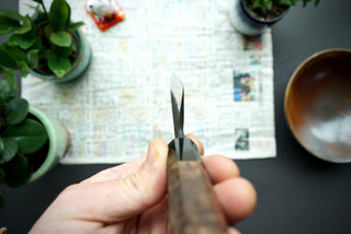 Shinkiro AS Damascus Kurouchi Tsuchime Gyuto 210mm - Thecooksedge