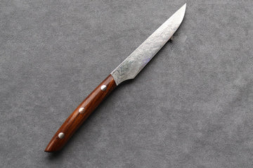 Takeshi Saji R2 Diamond Damascus Steak Knife - Thecooksedge