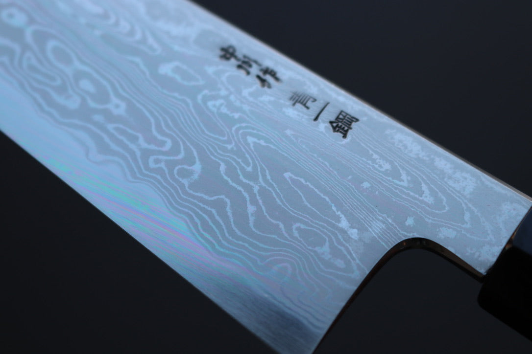 Nakagawa x Myojin Blue #1 Damascus Kiritsuke Gyuto 240mm - Thecooksedge