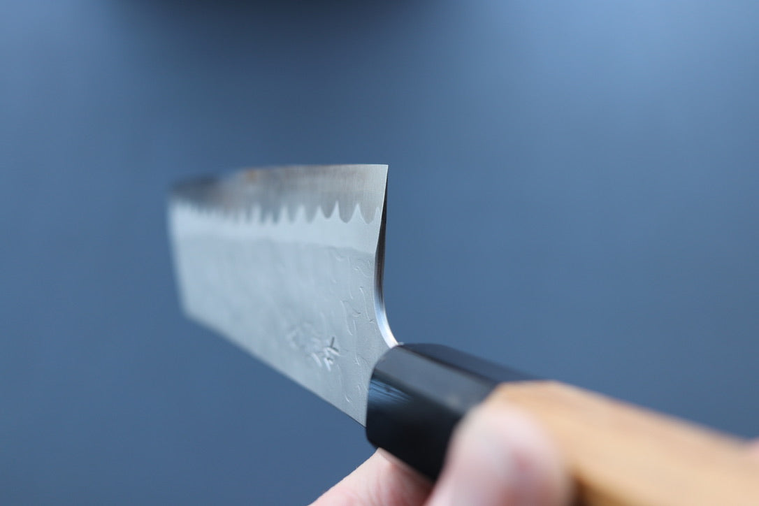 Nigara Hamono AS Tsuchime Nakiri 180mm - Thecooksedge