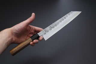 Hatsukokoro Inazuma AS Damascus Kiritsuke 210mm - Thecooksedge