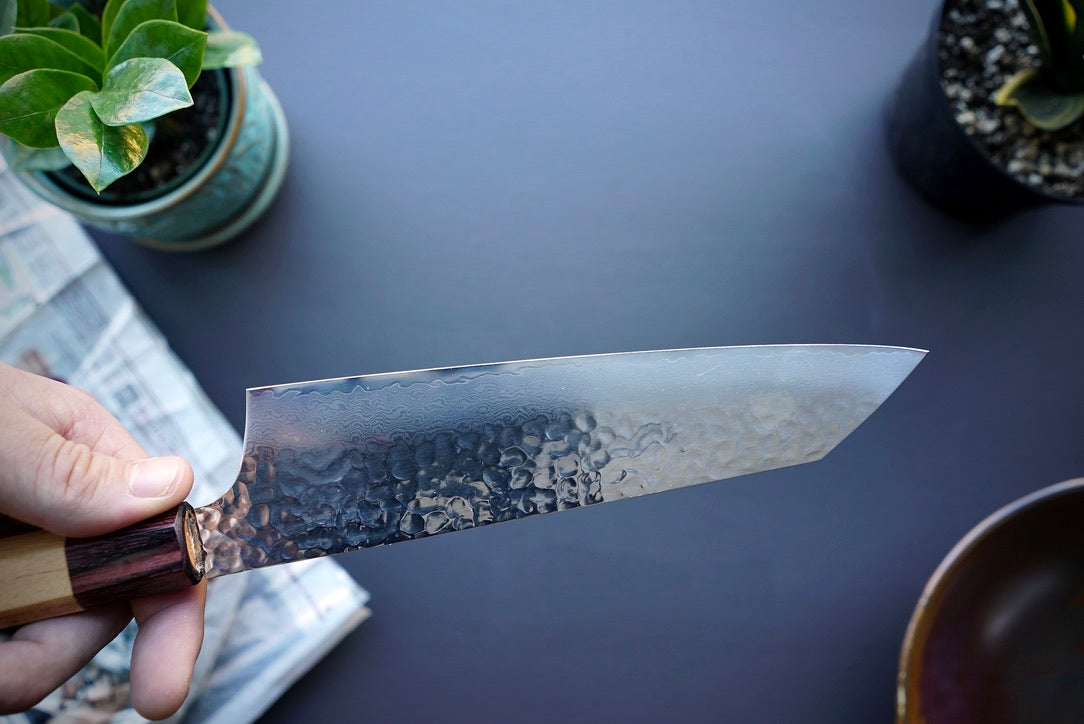 Sakai Takayuki 33 Layer Damascus Wa Kengata Gyuto 190mm - Thecooksedge