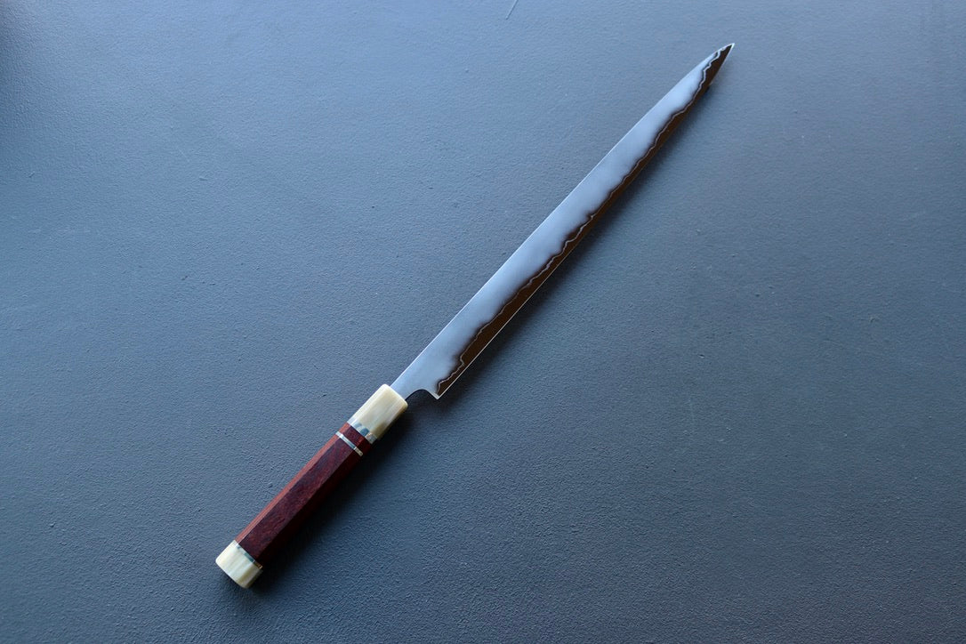 Hatsukokoro Katana Jihada Sujihiki 360mm - Thecooksedge