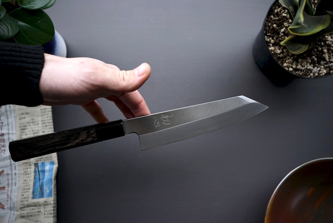 Hatsukokoro Shirasagi Single Bevel Kiritsuke 195mm - Thecooksedge