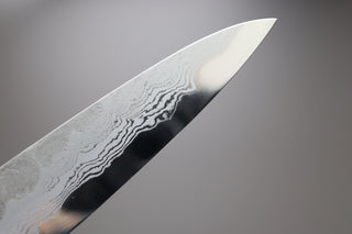 Hatsukokoro Inazuma AS Damascus Petty 150mm - Thecooksedge