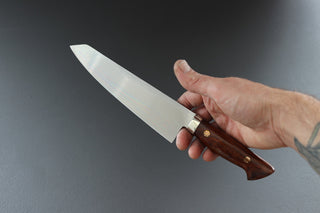 Yoshihiro Yauji Blue #2 Damascus Kiritsuke Gyuto 180mm - Thecooksedge