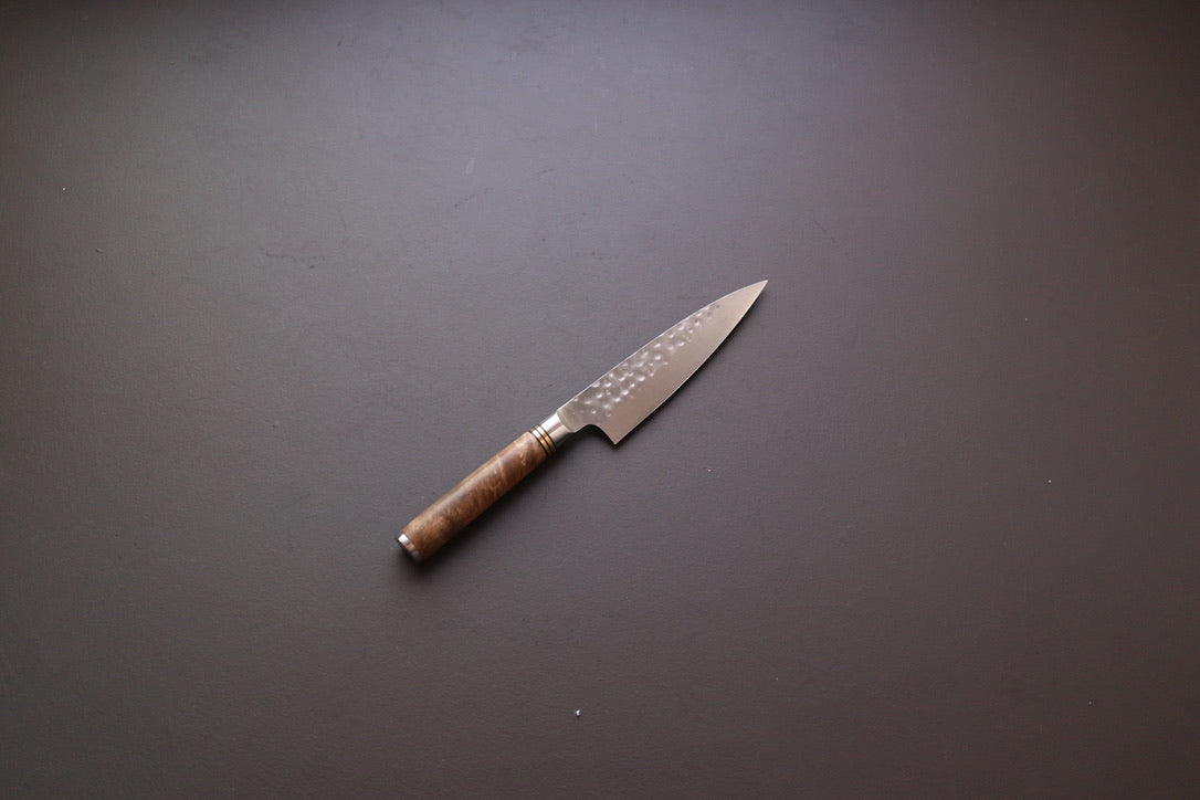 Takeshi Saji R2 Quince Handle Petty 130mm - Thecooksedge