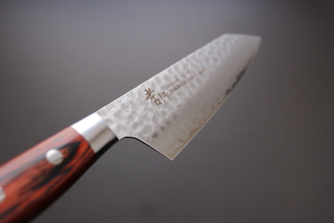 Sakai Takayuki 33 Layer Damascus Kengata Santoku 160mm - Thecooksedge