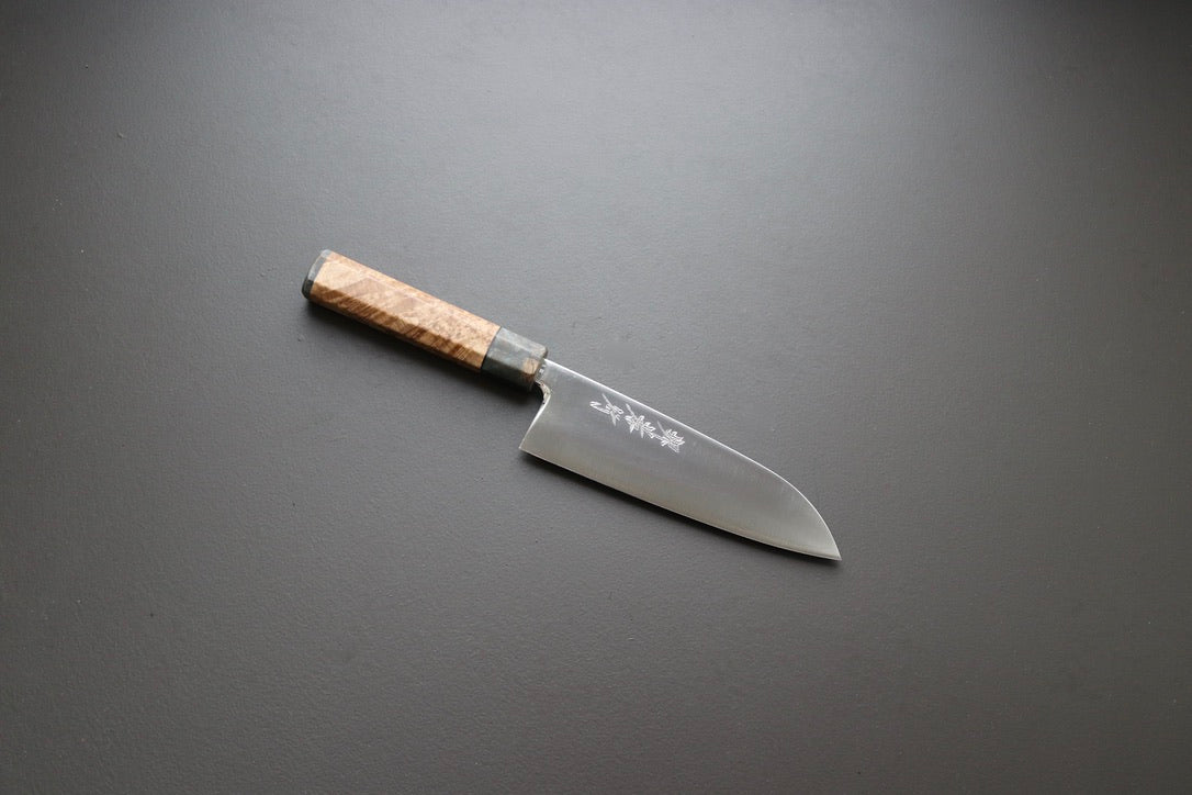Sakai Takayuki SRS-15 Santoku 165mm custom handle - Thecooksedge