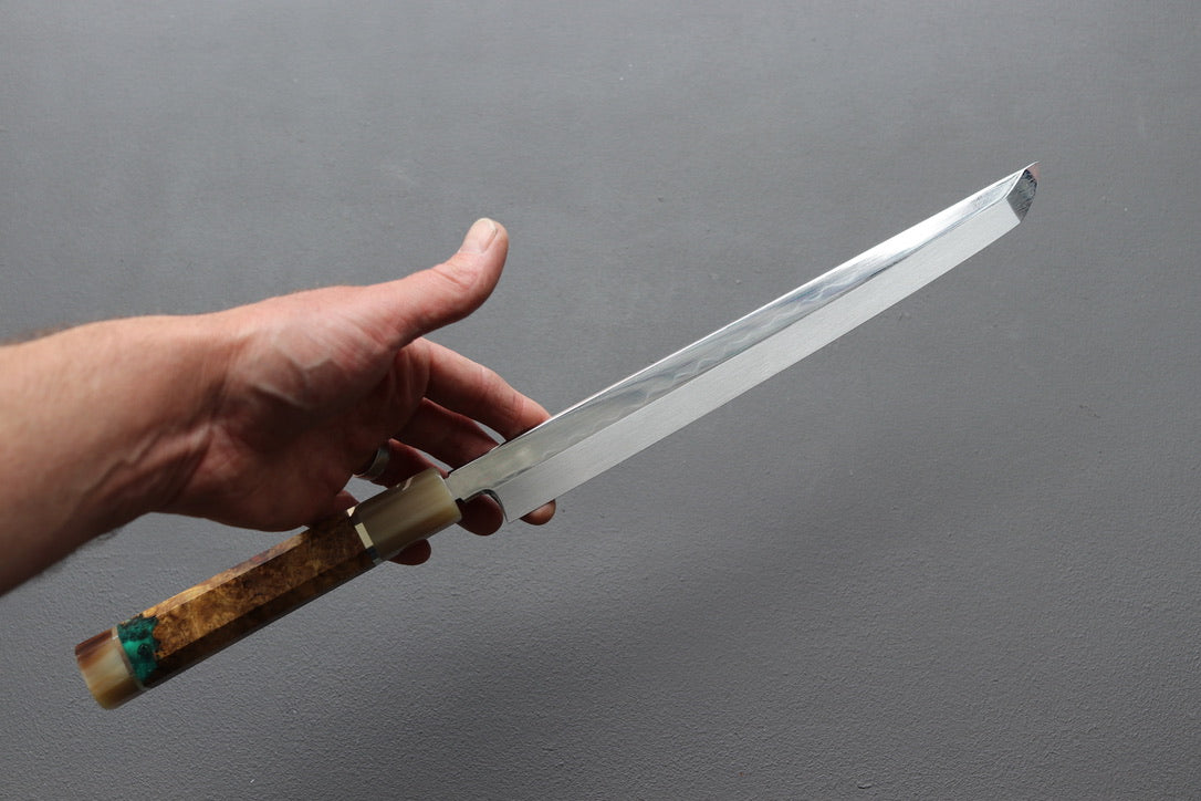 Satoshi Nakagawa Honyaki Sakimaru Yanagiba 270mm - Thecooksedge