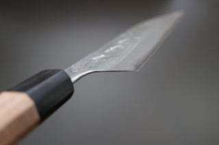 Sakai Kikumori Nashiji Santoku 165mm - Thecooksedge