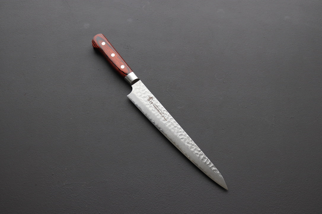 Sakai Takayuki 33 Layer Damascus Sujihiki 240mm - Thecooksedge