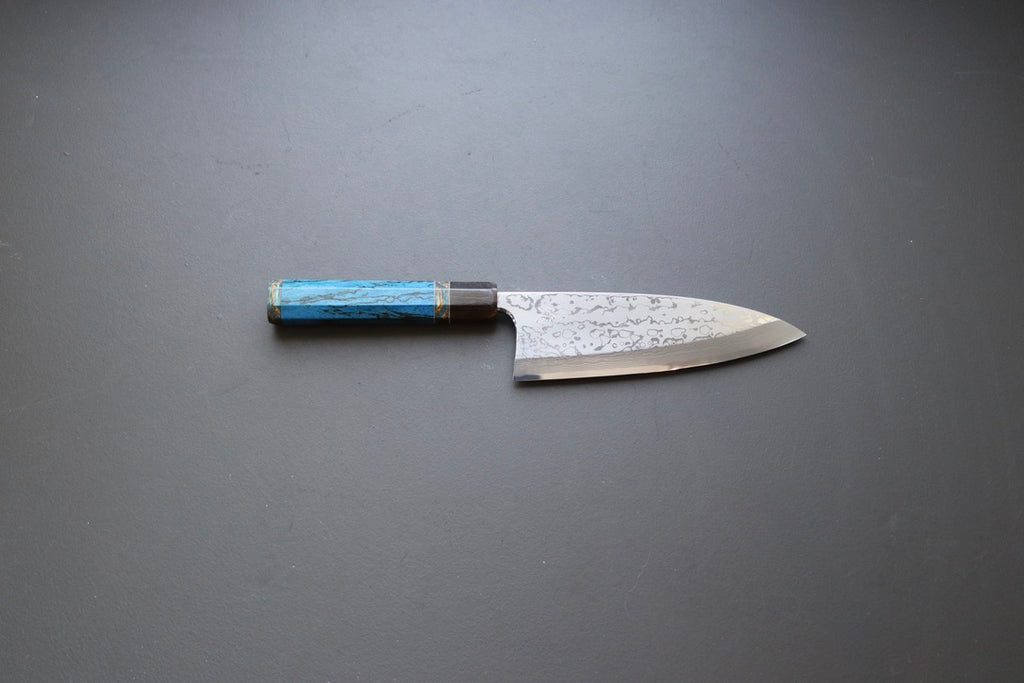 Yauji Yoshihiro Damascus Deba 180mm - Thecooksedge