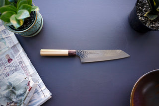 Sakai Takayuki 33 Layer Damascus Wa Kengata Gyuto 190mm - Thecooksedge