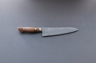 Shigeki Tanaka R2 Damascus  Gyuto 210mm Western Handle - Thecooksedge