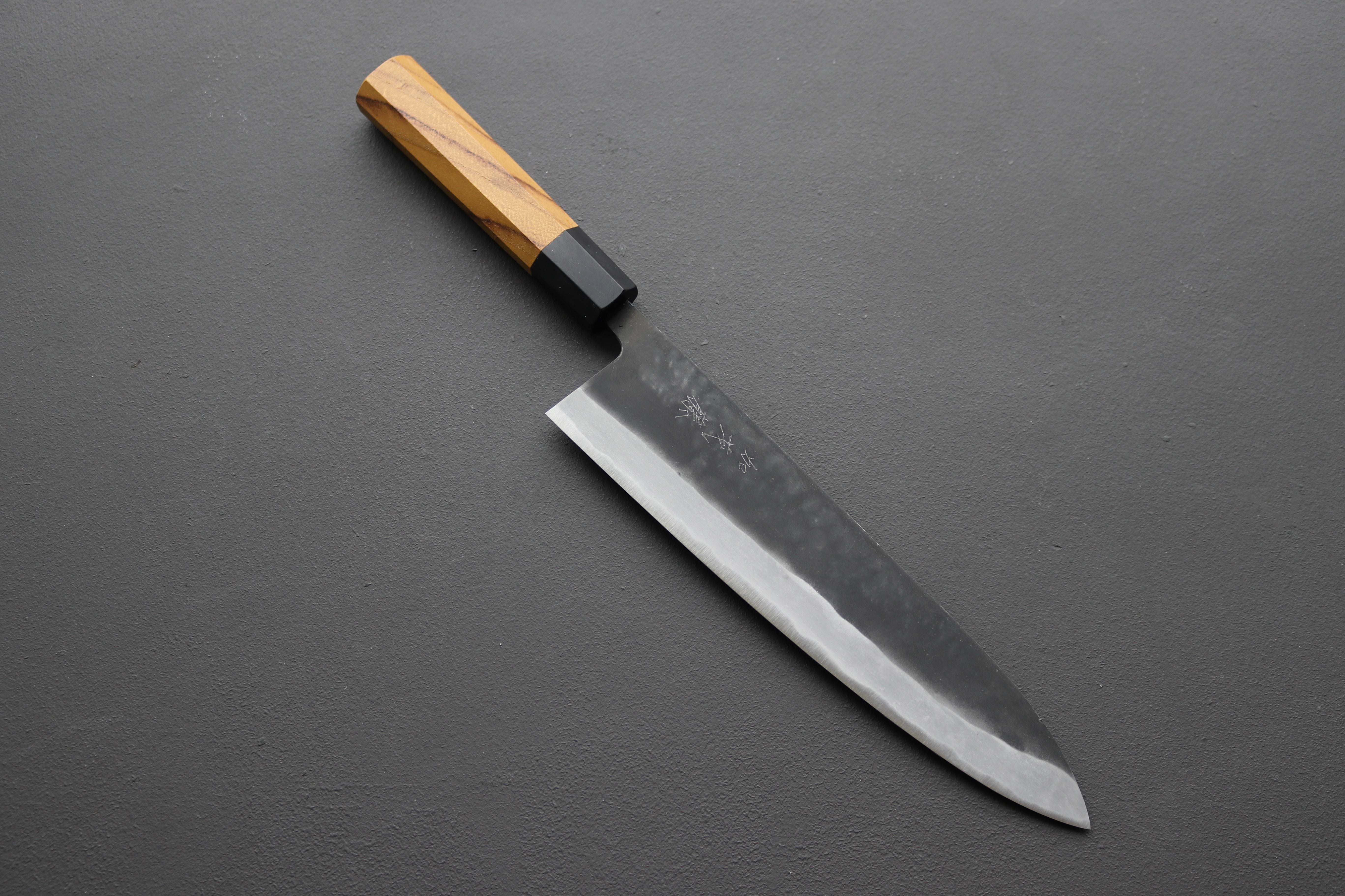 Kamo Shiro AS Kurouchi Gyuto 240mm - Thecooksedge