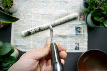 Hayabusa Damascus HAP40 Santoku 180mm - Thecooksedge