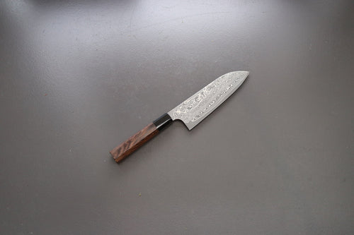Nigara Hamono SG2 Damascus Santoku 180mm - Thecooksedge