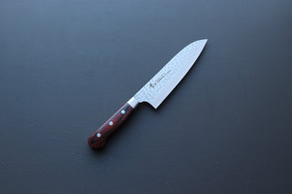 Sakai Takayuki 33 Layer Damascus Santoku 160mm - Thecooksedge