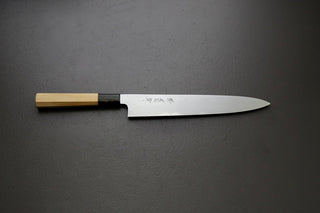Sakai Kikumori Yoshikazu Tanaka Gokujyo Sujihiki 240mm - Thecooksedge