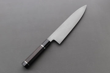 Shoichi Hashimoto Coreless Blue2 & White2 Damascus Gyuto 240mm - Thecooksedge
