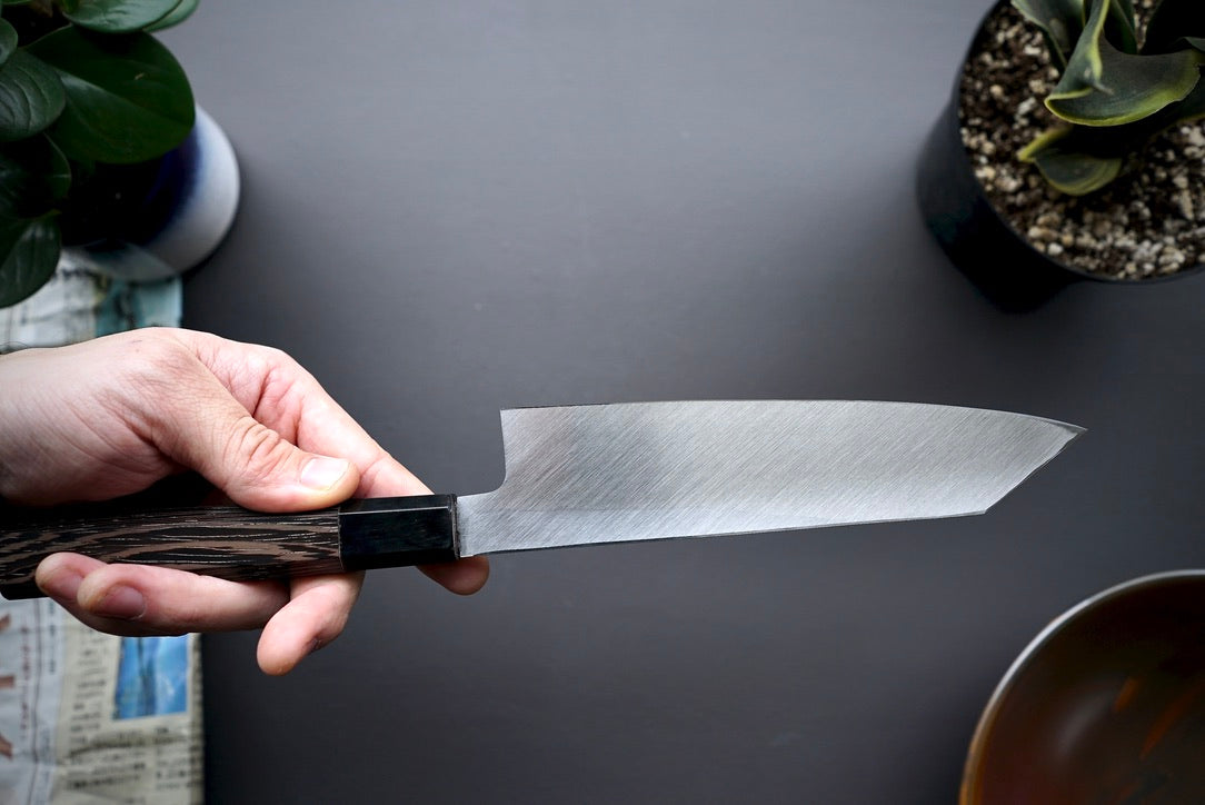 Hatsukokoro Shirasagi Single Bevel Kiritsuke 195mm - Thecooksedge