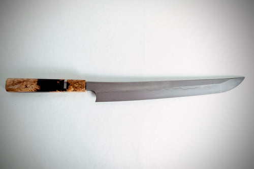 Nigara Hamono Blue #2 Honyaki Sakimaru Yanagiba 300mm - Thecooksedge
