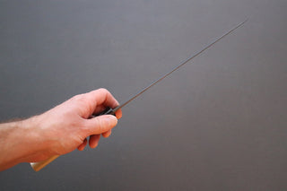 Mutsumi Hinoura Kurouchi Sujihiki 240mm - Thecooksedge