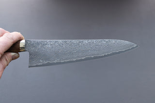Shigeki Tanaka R2 Damascus  Gyuto 210mm Western Handle - Thecooksedge