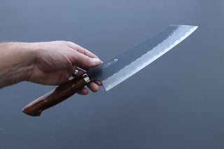 Nigara Hamono SG2 Kurouchi Kiritsuke Gyuto 240mm w/Custom Western Ironwood Handle - Thecooksedge