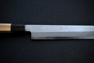 Sakai Kikumori White#1 Damascus Kiritsuke Yanagiba 300mm - Thecooksedge