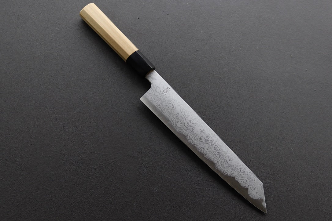 Sakai Kikumori Kikuzuki UZU Kiritsuke Gyuto 240mm - Thecooksedge