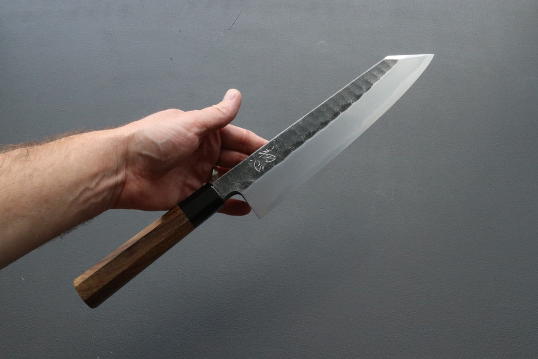 Hatsukokoro Single Bevel Kurouchi Kiritsuke Gyuto 240mm - Thecooksedge