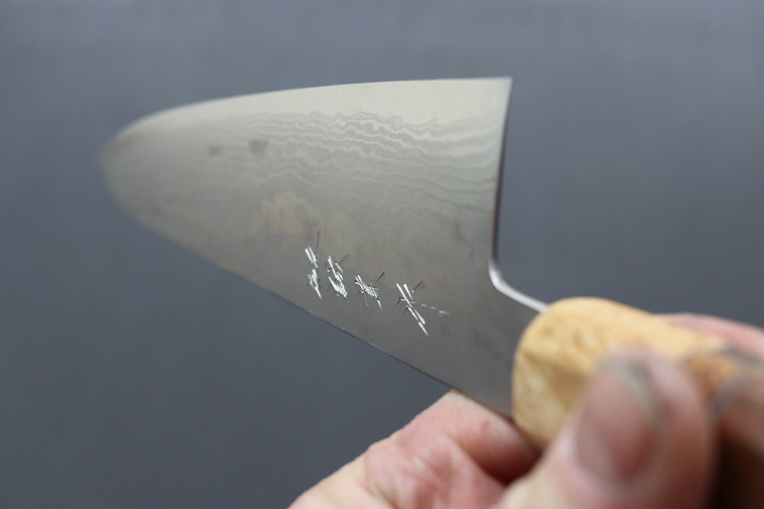 Shigeki Tanaka VG10 Damascus Gyuto 240mm w/Custom Handle - Thecooksedge