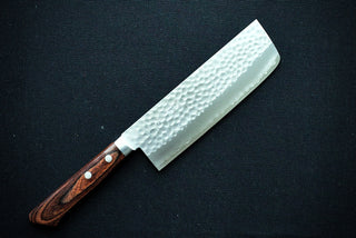 Masutani VG1 Tsuchime Nakiri 165mm Red Handle - Thecooksedge
