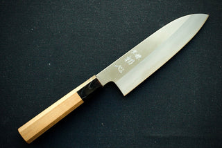 Nakagawa Hamono Ginsan Santoku 180mm - Thecooksedge