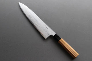 Yoshikazu Tanaka White #1 Damascus Gyuto 210mm - Thecooksedge