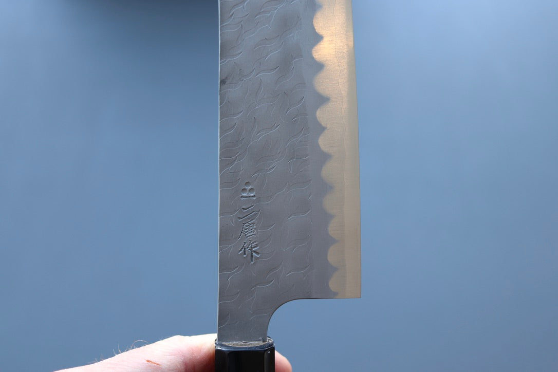 Nigara Hamono AS Tsuchime Nakiri 180mm - Thecooksedge