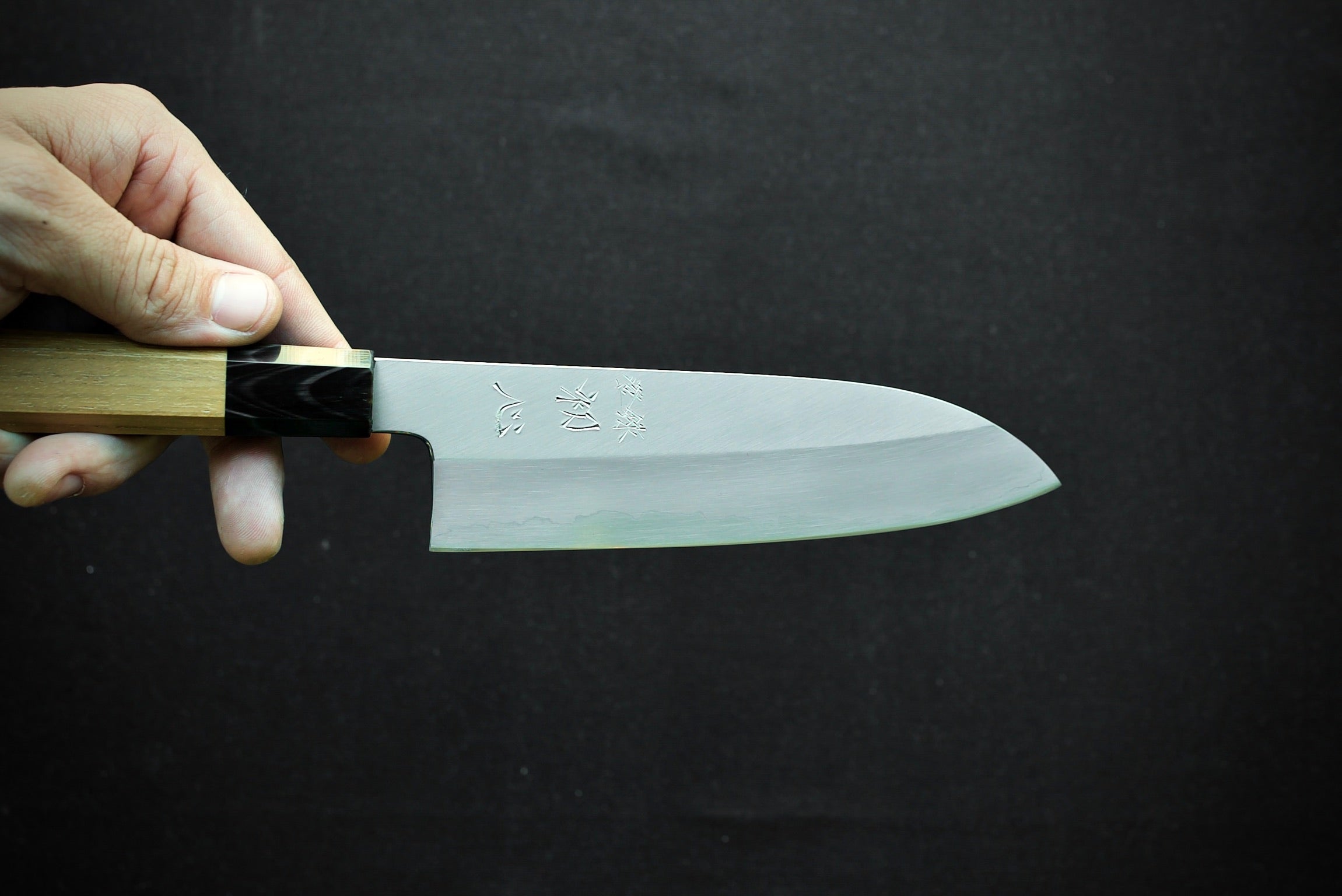 Nakagawa Hamono Ginsan Santoku 180mm - Thecooksedge