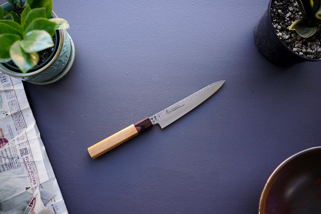 Sakai Takayuki 33 Layer Damascus Wa Petty 150mm - Thecooksedge