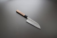Sakai Kikumori Nashiji Santoku 165mm - Thecooksedge