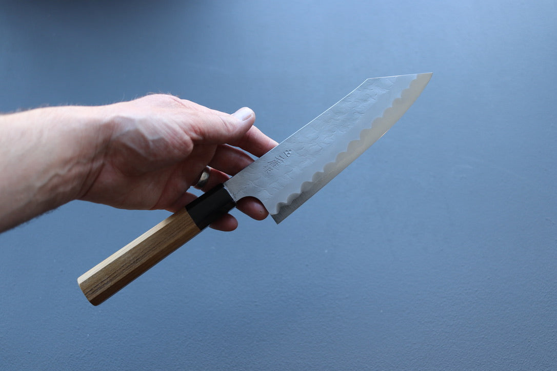 Nigara Hamono AS Tsuchime Bunka 180mm - Thecooksedge