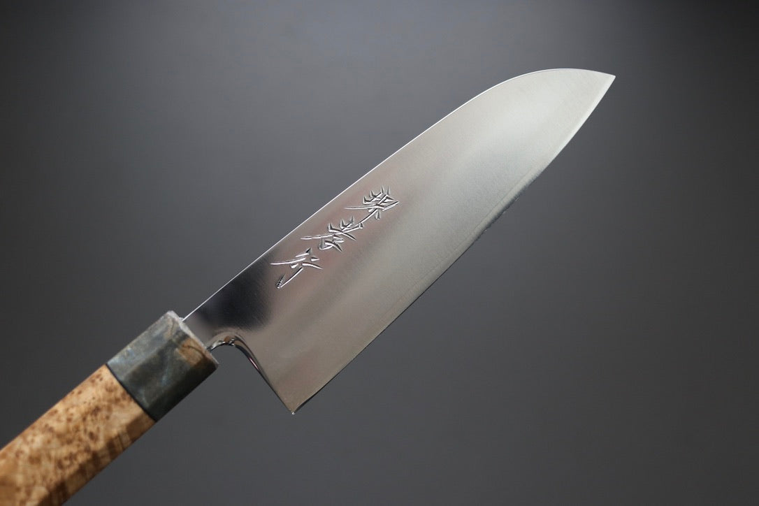 Sakai Takayuki SRS-15 Santoku 165mm custom handle - Thecooksedge