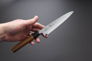 Hatsukokoro Inazuma AS Damascus Petty 150mm - Thecooksedge