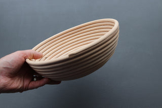 European Banneton Bread Proofing Baskets Natural Rattan 9.2" Round - Thecooksedge