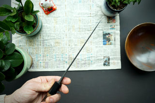 Shinkiro AS Damascus Kurouchi Tsuchime Gyuto 210mm - Thecooksedge