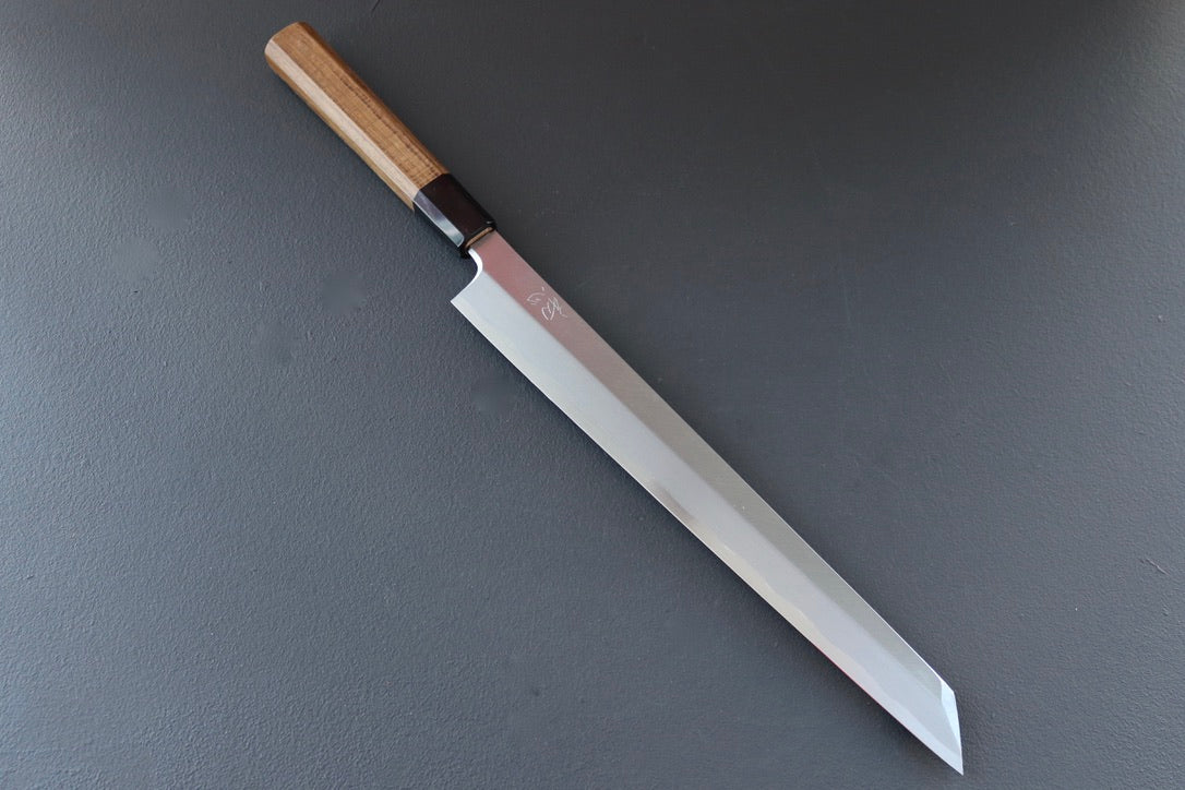 Hatsukokoro Shirasagi Kiritsuke Yanagiba 300mm - Thecooksedge