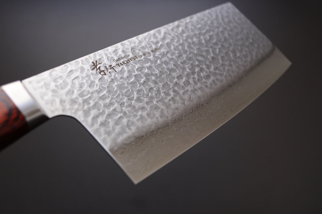 Sakai Takayuki 33 Layer Damascus Chinese cleaver - Thecooksedge