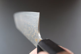 Takeshi Saji VG10 Damascus Bunka 165mm - Thecooksedge