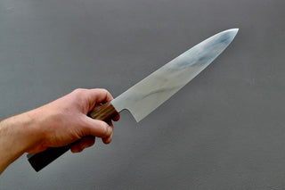 Yoshikazu Ikeda Oil Quenched Honyaki White #3 Gyuto 240mm - Thecooksedge